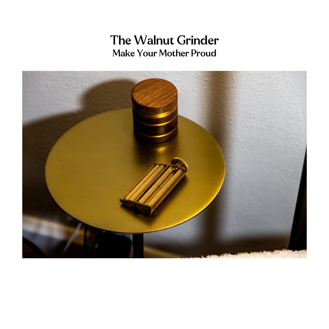 4 Piece Custom Grinder | Best Herb & Natural Walnut Large