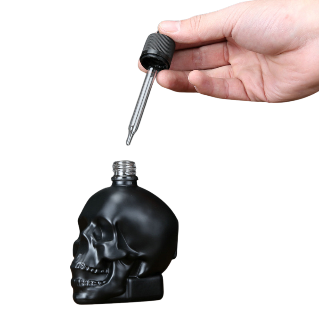 Black skull dropper