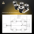 Deep water culture rDWC full 4 site hydroponic system dimension and measurements