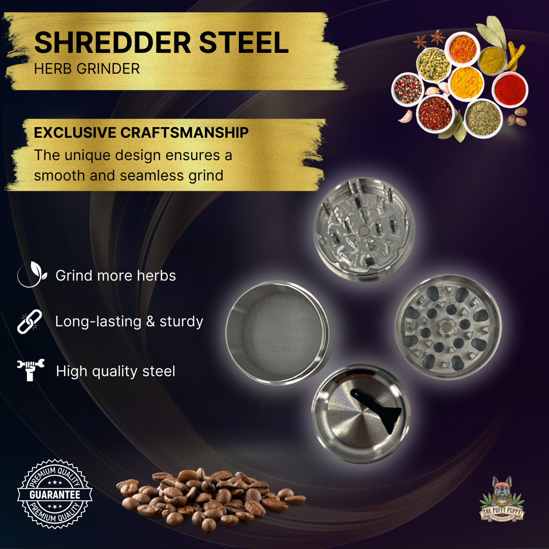 Premium steel grinder more features