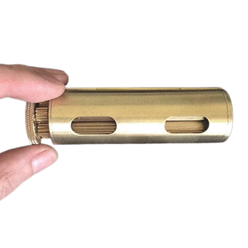 A brass rolling machine for weed and joints.