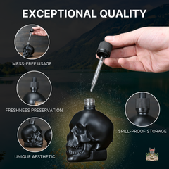 Yorick - Black Glass Tincture Bottles features and benefits