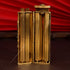 A brass rolling machine with copper gold.