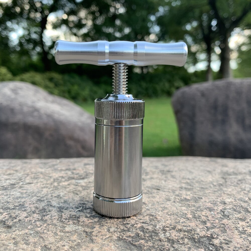 Pollen press made with heavy duty stainless steel.